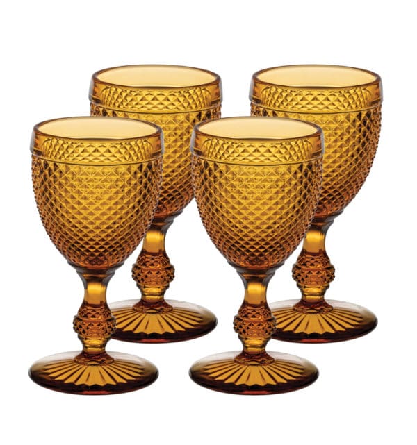 Pack 4 Verres Pied Eau Marron