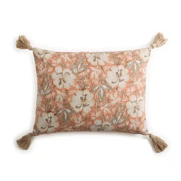 Coussin Fleurs roses
