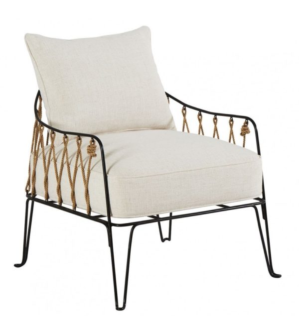 Fauteuil métal et corde – Image 2