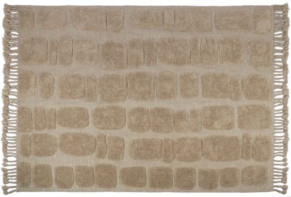 TAPIS EN LAINE BEIGE 200x300 F131-036