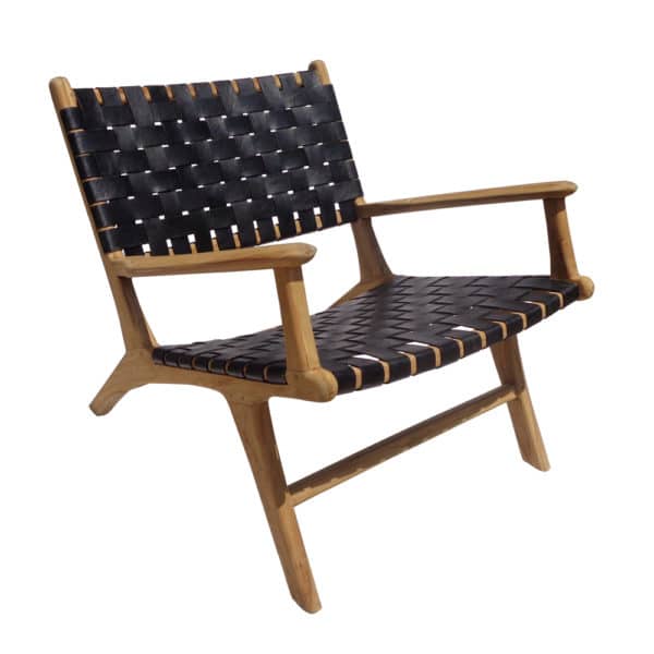 Fauteuil cuir noir TI200LS
