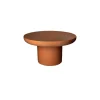 Table basse chaux terracotta