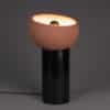 Lampe de table noire/terracotta
