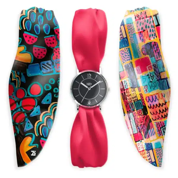 Coffret montre  / 3 bracelets satin – Image 3