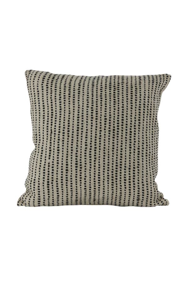 Coussin sable/noir