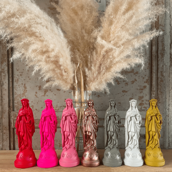 Statuette la Vierge Marie aux Fleurs – Image 2