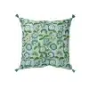 Coussin coton/velours