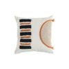 Coussin Traits noir/Orange – Image 2