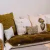 Sofa Cover 85x200 Velours/Coton